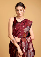Wonderful Saree in Maroon Colour